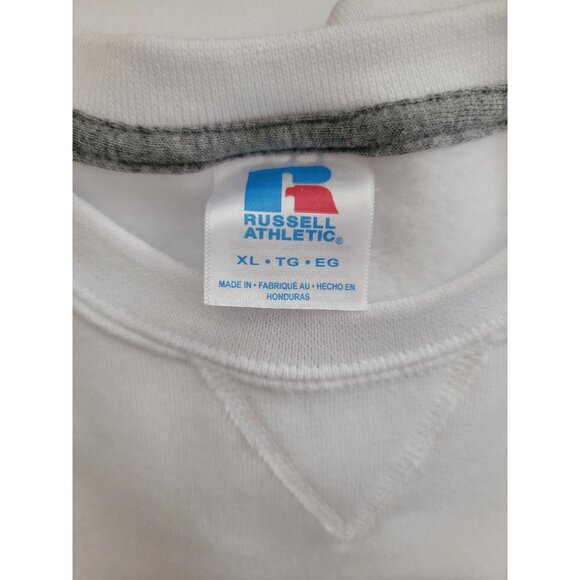 Neutrogena x Russell Athletic THE JUICIEST White Crewneck Sweatshirt Women's XL - Picture 6 of 8